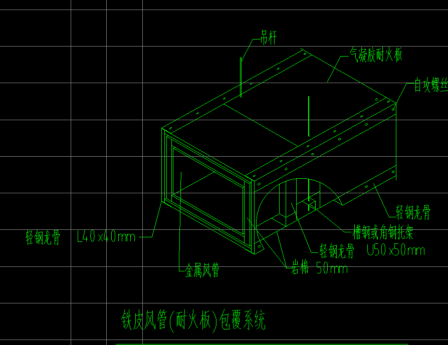 铁皮风管外包100%无石棉的气凝胶耐火板