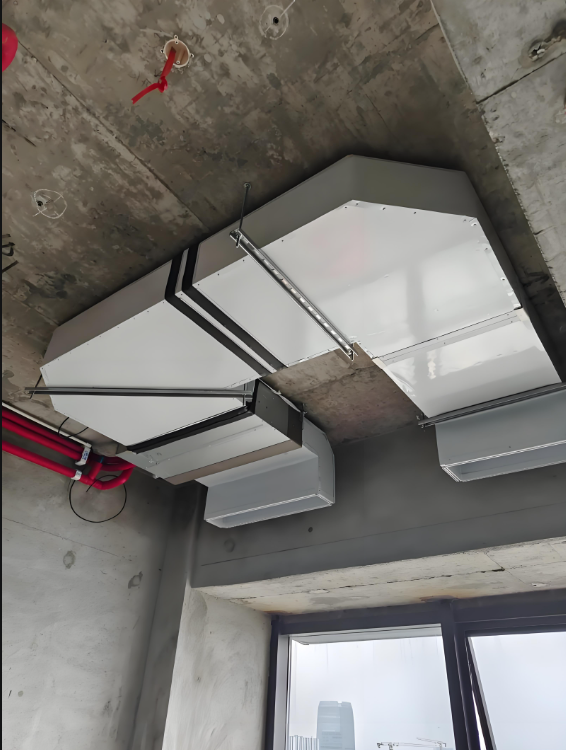 纳米防腐彩钢硅化乳晶复合耐火风管板材 纳米防腐彩钢硅化乳晶复合耐火风管板材